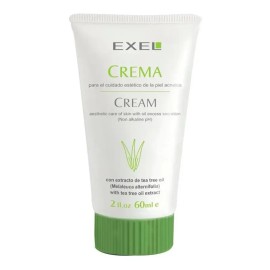 Crema anti acne Para Pieles Acne Exel Con Extracto Tea Tree Oil Skin Care Skincare Anti Imperfecciones Puntos Negros Espinillas Cicatrices Con Color