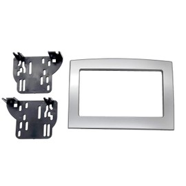 Silver Double Din Dash Kit Compatible with Dodge Ram 2006-2010 Truck Car Stereo Radio Install Kit