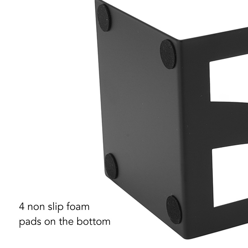 4Pcs Metal Book Ends Orderly Storage Arbitrary Adjustment Smoother Edges