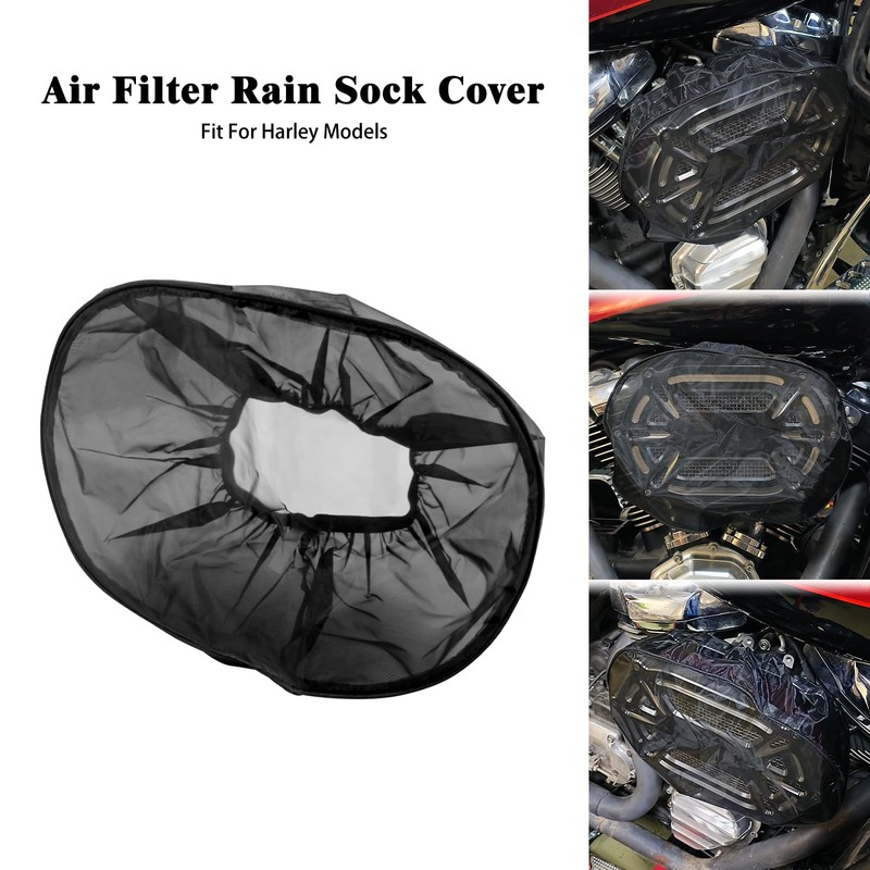 HDBUBALUS Harley Air Filter Rain Sock Cover for Harley Sportster