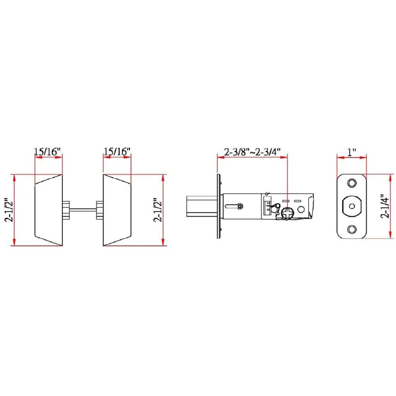 Design House Double Cylinder Deadbolt Lock, Oil Rubbed Bronze Front
