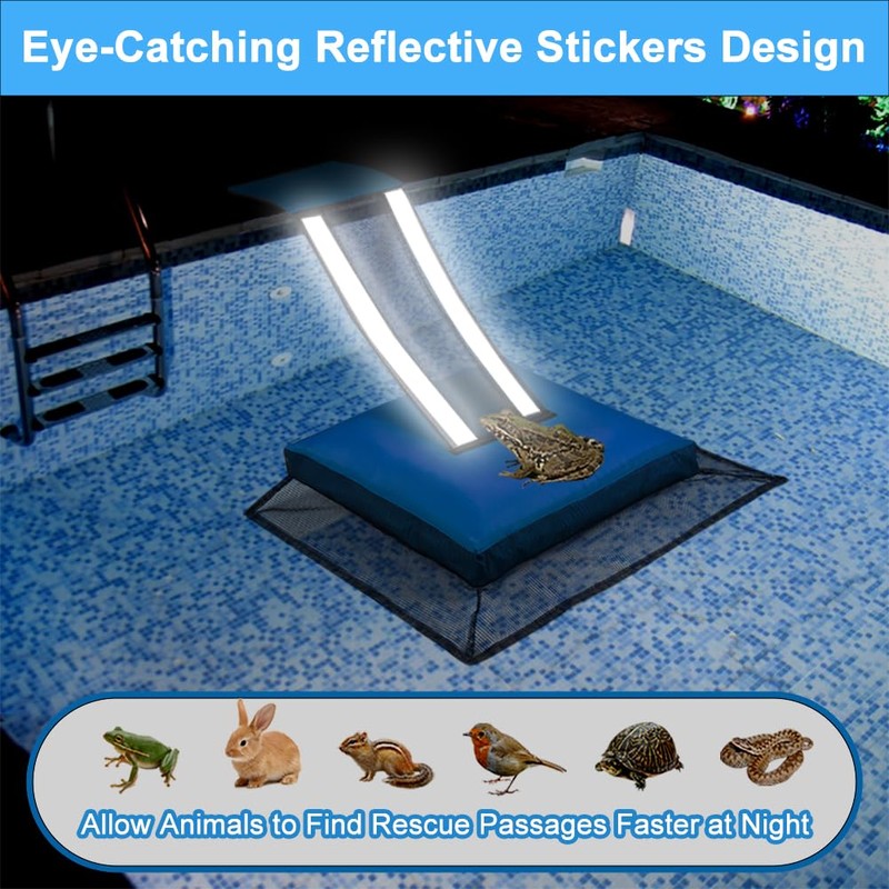 HKZ Pool Frog Animal Escape Ramp - Pool Critter Frog