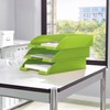 Leitz 52263054 A4 Letter Tray, WOW Range, Green