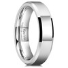 King Will Basic Mens 6mm Tungsten Carbide Ring High Polished