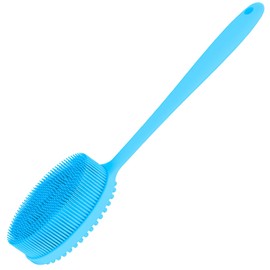 MateeyLife Silicone Body Scrubber Exfoliator with Handle, Gentle Back Scrubber for Shower, Shower Brush for Body, Bath Back Brush for Shower, Silicone Loofah Body Scrubber, Bath Scrubber for Body