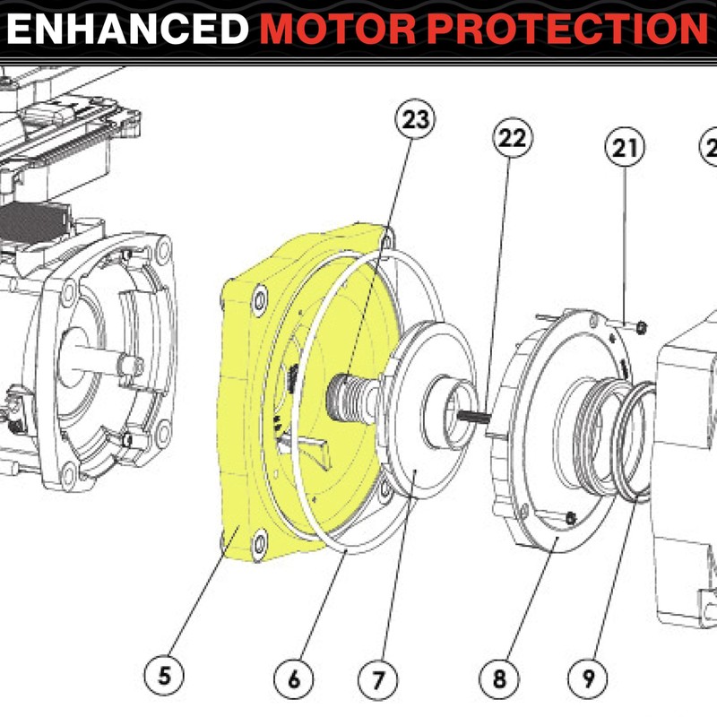 Swimables 356012 Seal Plate Replacement Compatible with SuperFlo & SuperFlo