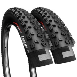 Fincci Pair 26x2.25 Bike Tire - Mountain Bike Tires 26 Inch, 57-559 - Black Foldable Kevlar Encamp 26 Inch Bike Tires for Trail, Enduro, XC, Off Road Bikes - 26" Accessories