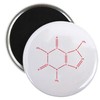 CafePress The Caffeine Molecule Magnet 2.25" Round Magnet, Refrigerator Magnet