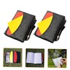 Kisangel 6sets Professional Referee Kit Soccer Referee Card Portable Wallet
