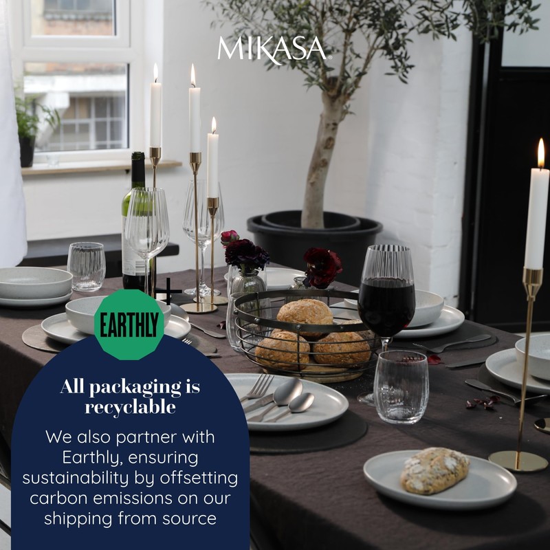 Mikasa 4pc PU Pebble Placemats, Slate Grey, 38cm x 30cm,