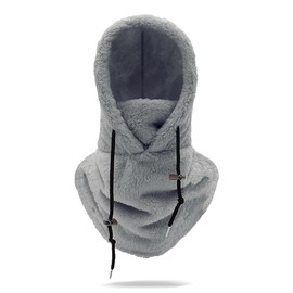 BCEDIGAD Grey Balaclava Winter Windproof Balaclava Face Mask Arctic Fleece Warm Ski Mask Multifunctional Cycling Cold Protection Face Mask for Men Women Outdoor Skiing, gray