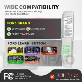 1 for 878MAX LiftMaster Garage Door Opener Keypad Security+2.0 MyQ 3-Year-Warranty