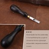 Diudus Leather Edge Beveler Tool, French Skiver, 6mm Wide Mouth