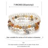 FULU AUTUMN Boho Beaded Bracelet Multi-Layer Crystal Stone Beaded Bracelets