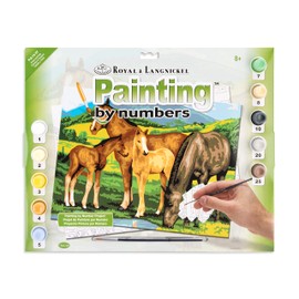 Royal & Langnickel Painting by Numbers Junior Large Art Activity Kit, Horses and Foals (PJL13)