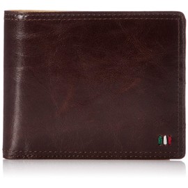 Ultima Tokyo No.34533 Men's Bi-Fold Wallet, Cowhide Leather, Coin Purse, Antique Smooth, Braun
