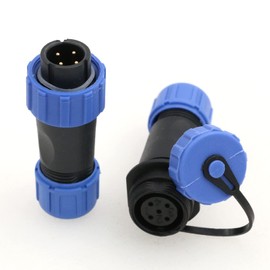 Eonvic SP13 4 Pin 5A Aviation Waterproof Connectors in Line Cable Power LED Connector Equipment Electrical Power Plug Male Socket Female