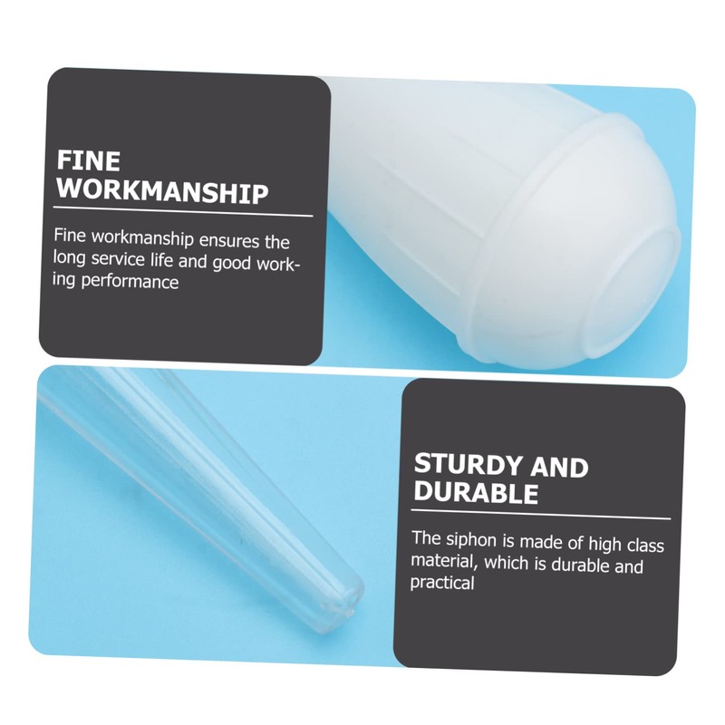 MERRYHAPY 2pcs Multipurpose Aquarium Siphon for Fish Tank Cleaning Water