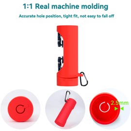 USTIYA Case for Nothing Ear Stick Protective Silicone Case with Keychain Cover (Black)