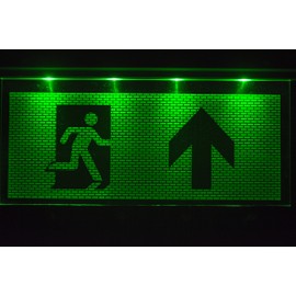 Emergency Light Emergency Lighting Exit Emergency Exit Escape Route Light Emergency Light Escape Route with Up Arrow