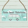 "Home Sweet Motorhome" Sign - Charming Campervan Plaque for RV