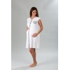 Premamy – Maternity Nursing Nightie – Colour: Grey - grey