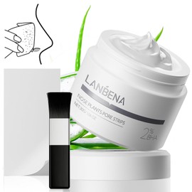 LANBENA 2.0 Blackhead Nose Plants Pore Strips(1.03 Oz), 60pcs Nose Strips for Blackhead Mask, Deep Cleansing Peel off Mask, Black Head Remover Mask