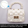 PATIKIL Imitation Pearl Bead Purse Chain Strap 12.6", Pearl Beaded