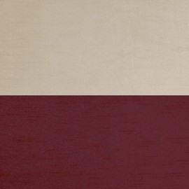 EXCLUSIVE HOME Chateau Striped Faux Silk Grommet Top Curtain Panel Pair, 54"x96", Burgundy Taupe