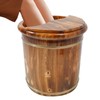 Wooden Foot Bath Tub with Massage Rollers & Lid -