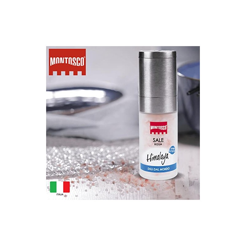 MONTOSCO Pink Himalayan Salt (Ceramic Mill) 3.2 oz (90 g)