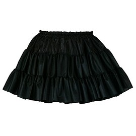 Atelier Fuku Frill Full Pannier 10.2 inches (26 cm) Length (Black), Black