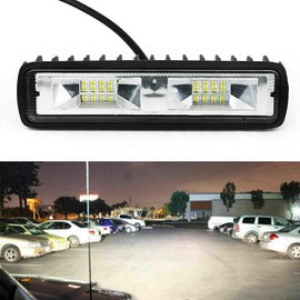 Besline Work Light, LED Work Light, 2 Pieces, 18 W, 12 V, LED Fog Lamp, Waterproof, Dustproof, Earthquakeproof, Truck, Work Light, Tire Light, Car Width Light, Diffused Type, Fish Catching, Headlight, Night Fishing