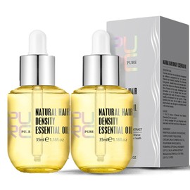 2PC Hair Growth Serum Anti Hair Loss Hair Serum Ginger Regrowth Hair Oil For Thinning Balding,Thin Hair,Fast Growth,Repairs Follicles Stronger Hair For Men & Women,35ml (2pc)