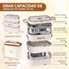 Bento Box, Lunch Box de 3 Capas 2400 ml con