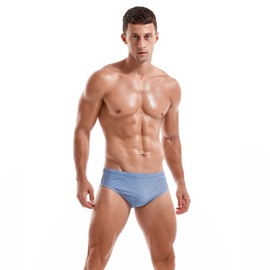 KOTENKO Traje de baño sexy para hombre, traje de baño, Azul, Medium