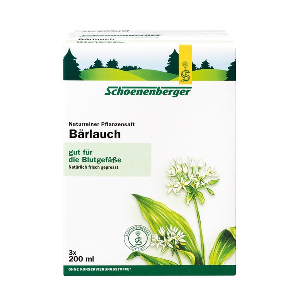 Schoenenberger Naturreiner Pflanzensaft Bärlauch, 600 ml Solution