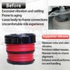 Silicone Body Mount Bushings Bolt Kit Compatible with Ford F250