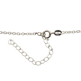 Sterling Silver Station Scatter Closed Clover Quatrefoil Link Long Cable Chain Necklace Italy 23"