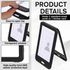 3 PCS Id Badge Holder with Double-Sided Clear Windows, Vertical
