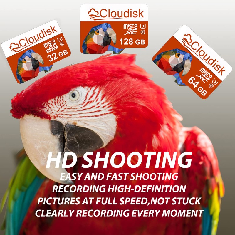 Cloudisk Pack of 5 Parrot-Prime Micro SD Card 1GB Flash