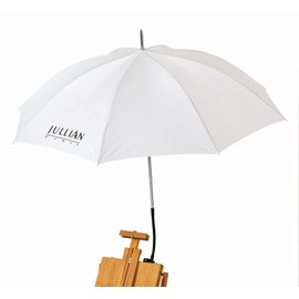 Jullian French Easel Umbrella White - Adjustable Clamps To the Easel