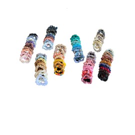 Faviana Rejoice Soft-Toned & Elastic Scrunchies – 8 Pack, Small Hair Ties for All Hair Types Soft, Stretchy, and Durable – Comfortable Hold for Ponytails & Braids