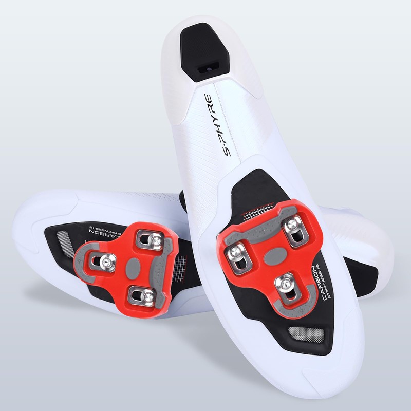NAACOO KEO Cleats Compatible Bicycle Cleats, red