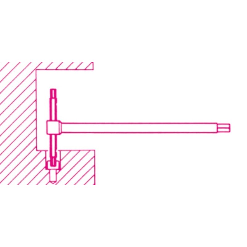 BETA Beta Slide-Type T-Handle Hex Wrench 8mm 951 8