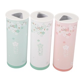 KICHOUSE 3pcs Car Tissue Soft Paper Towels with Round Holder for Cars Stylish Travel Cylinder Design for Cup Holders Skin Friendly and Sturdy Tissues for Go Cleanliness