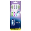Oral-B Cepillos de dientes manuales luminosos vívidos, suaves, 4 unidades