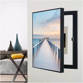 Breaker Box Cover Decorative 19.7x27.6 in, Wall Mounted Electrical Panel Cover Distribution Box Decorative Painting for Living Room, Bedroom, Office, Cafe