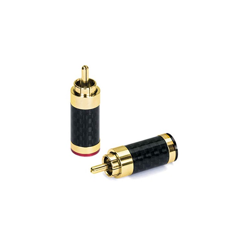 Dynavox RCA Connectors Carbon, Set of 4 Gold-Plated