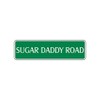 Sugar Daddy Road Street Sign Milk Chocolate Pop Candy Wall